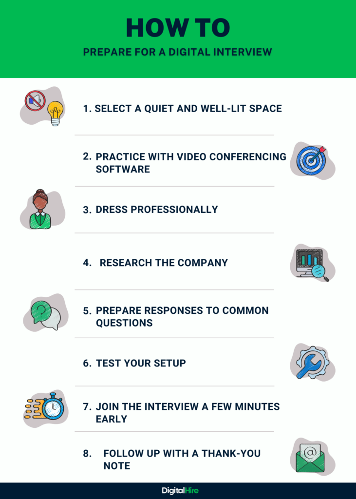 Digital interview tips and tricks